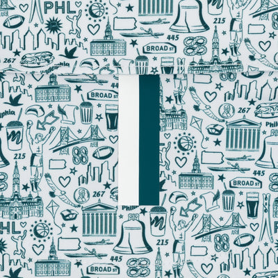 The Philly | Performance Polo | The Philly - White/Midnight Green