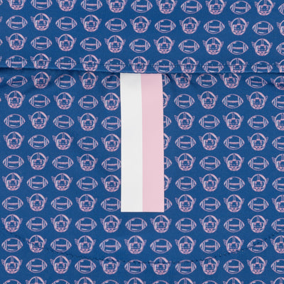The Pigskin | Performance Polo | The Pigskin - Short Stop Blue/Lotus Pink