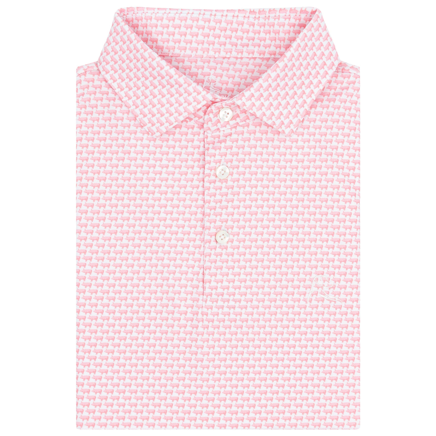 The Pig Pickin' | Performance Polo | The Pig Pickin' - Blossom Pink/White