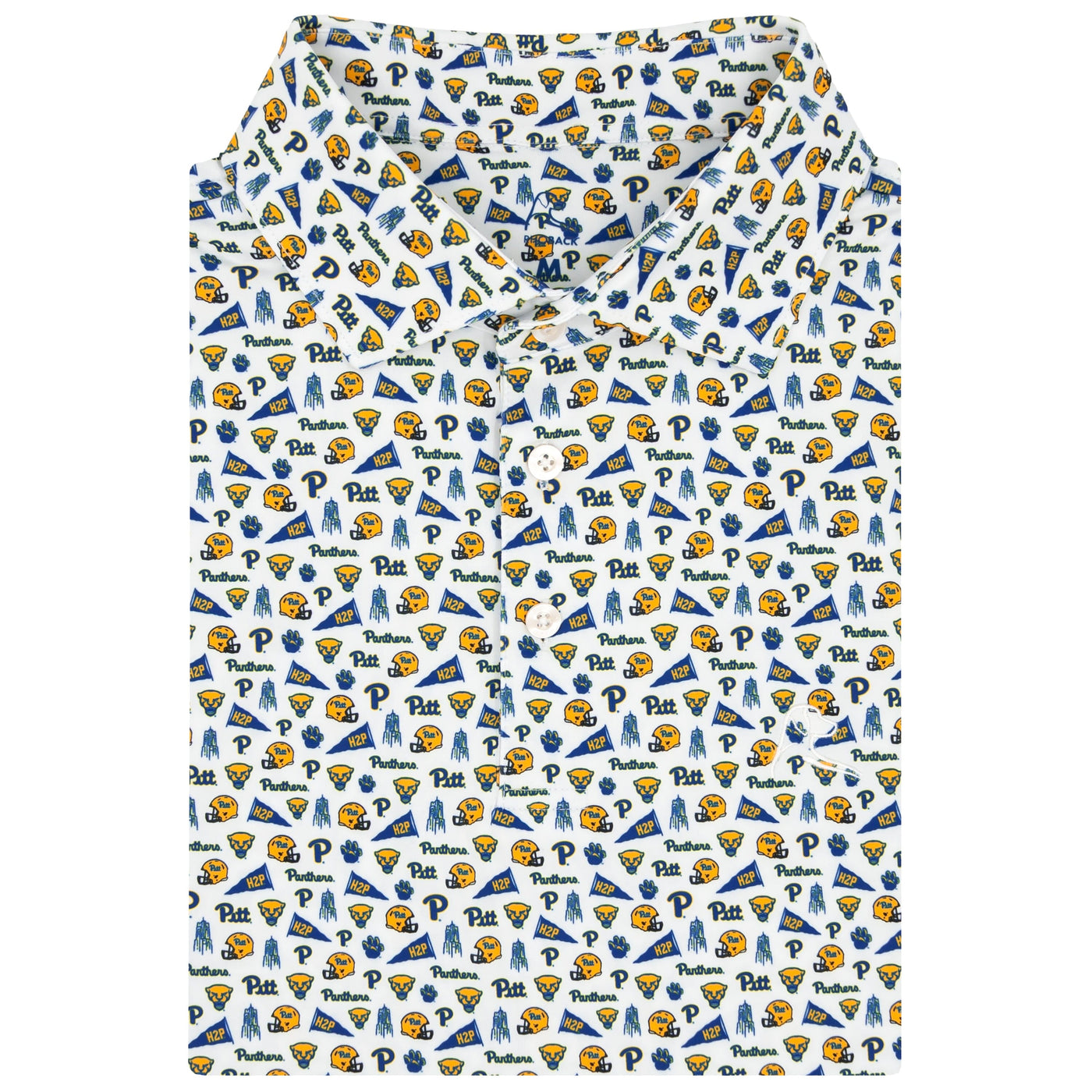 The Pitt Gameday | Collegiate Polo | The Pitt Gameday - White/Azure Blue