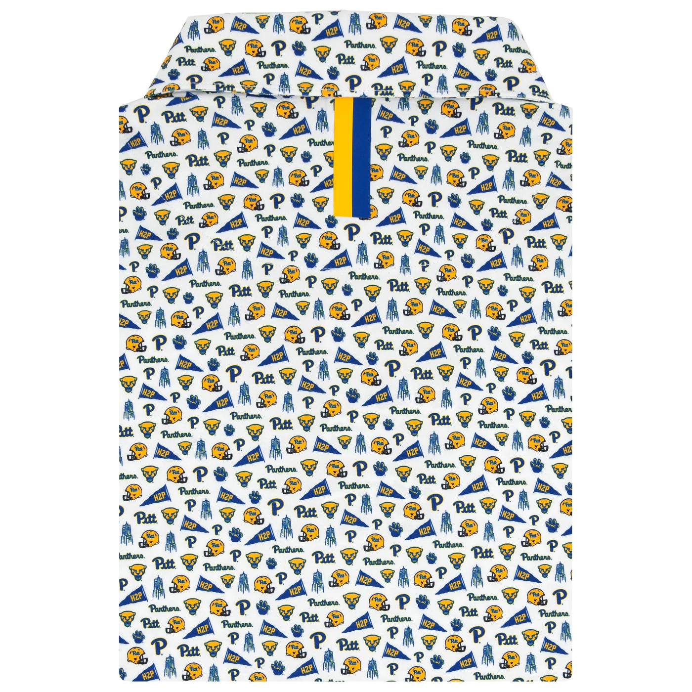 The Pitt Gameday | Collegiate Polo | The Pitt Gameday - White/Azure Blue