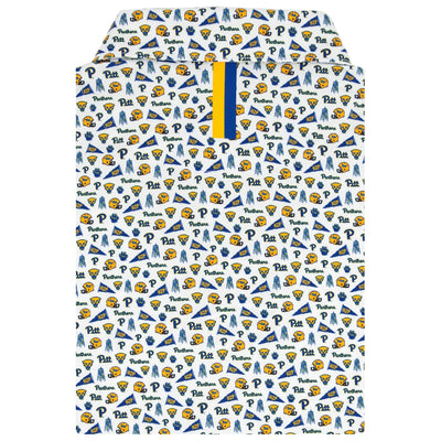 The Pitt Gameday | Collegiate Polo | The Pitt Gameday - White/Azure Blue