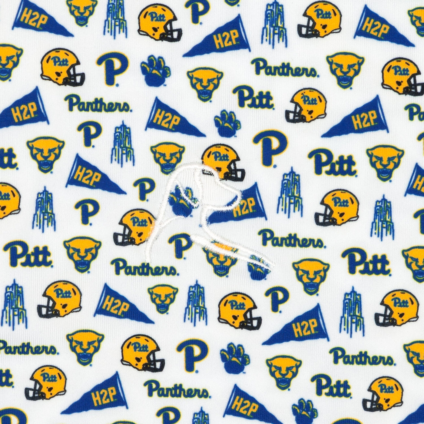 The Pitt Gameday | Collegiate Polo | The Pitt Gameday - White/Azure Blue