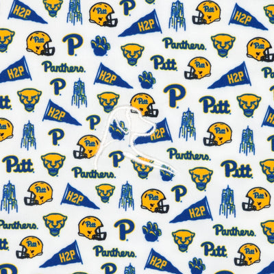 The Pitt Gameday | Collegiate Polo | The Pitt Gameday - White/Azure Blue