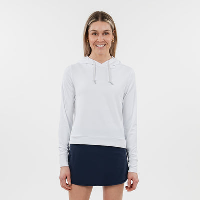 Tempo Performance Hoodie | Solid - White