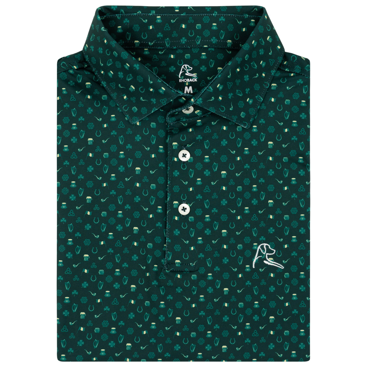 The Pot Luck | Performance Polo | The Pot Luck - Ponderosa Green/Emerald Green
