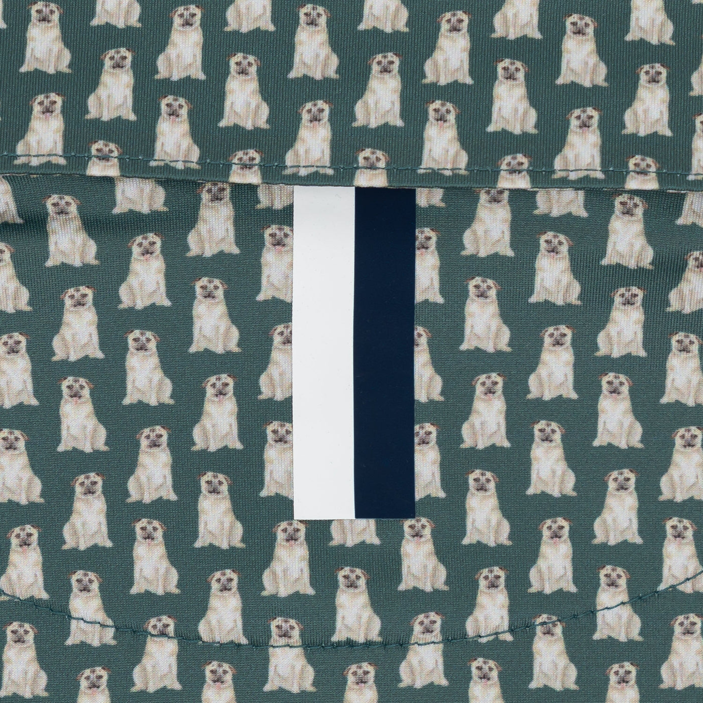 The Pug | Performance Polo | The Pug - Jungle Green/Stone