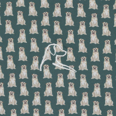 The Pug | Performance Polo | The Pug - Jungle Green/Stone