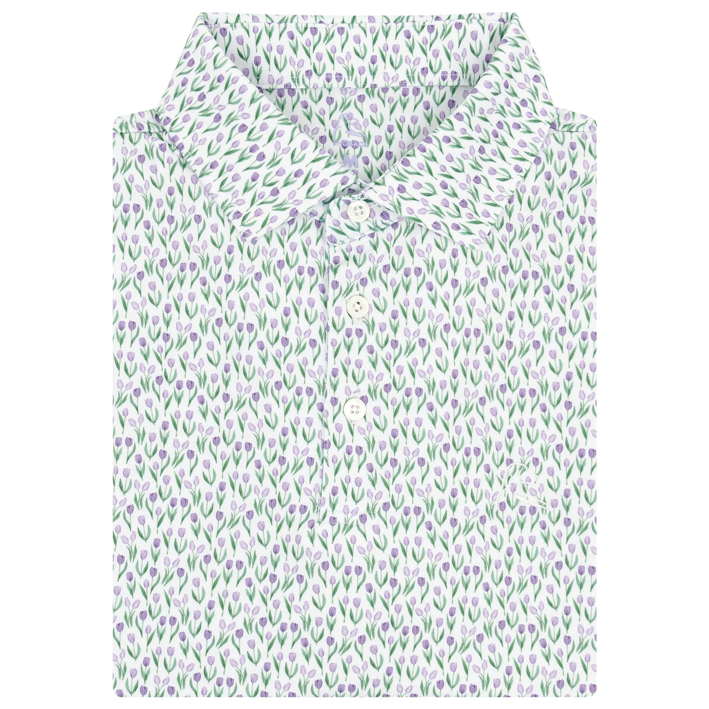 The Tulip | Performance Polo | The Tulip - White/Lavender