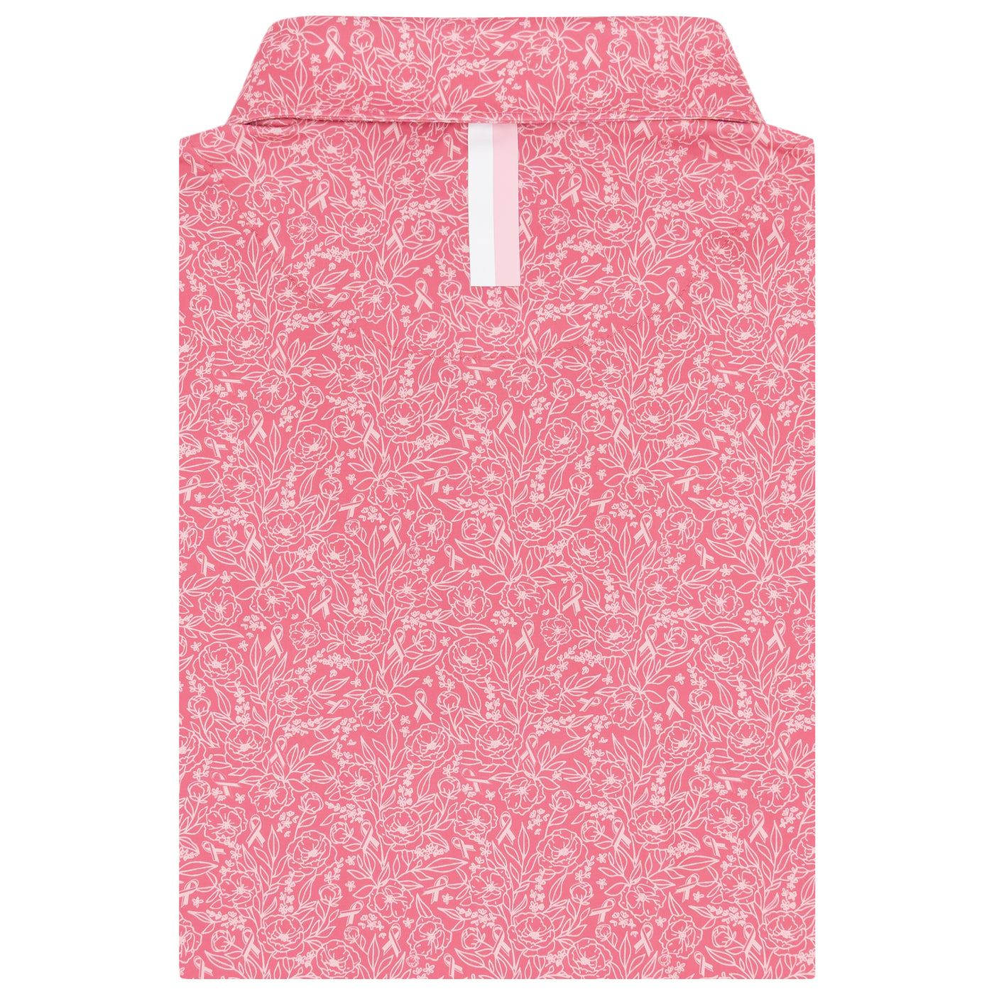 The Ribbon Floral | Performance Polo | The Ribbon Floral - Rose Pink/Pastel Pink