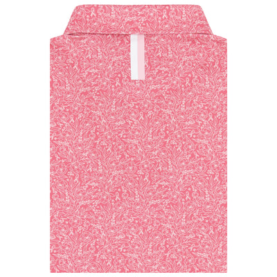The Ribbon Floral | Performance Polo | The Ribbon Floral - Rose Pink/Pastel Pink