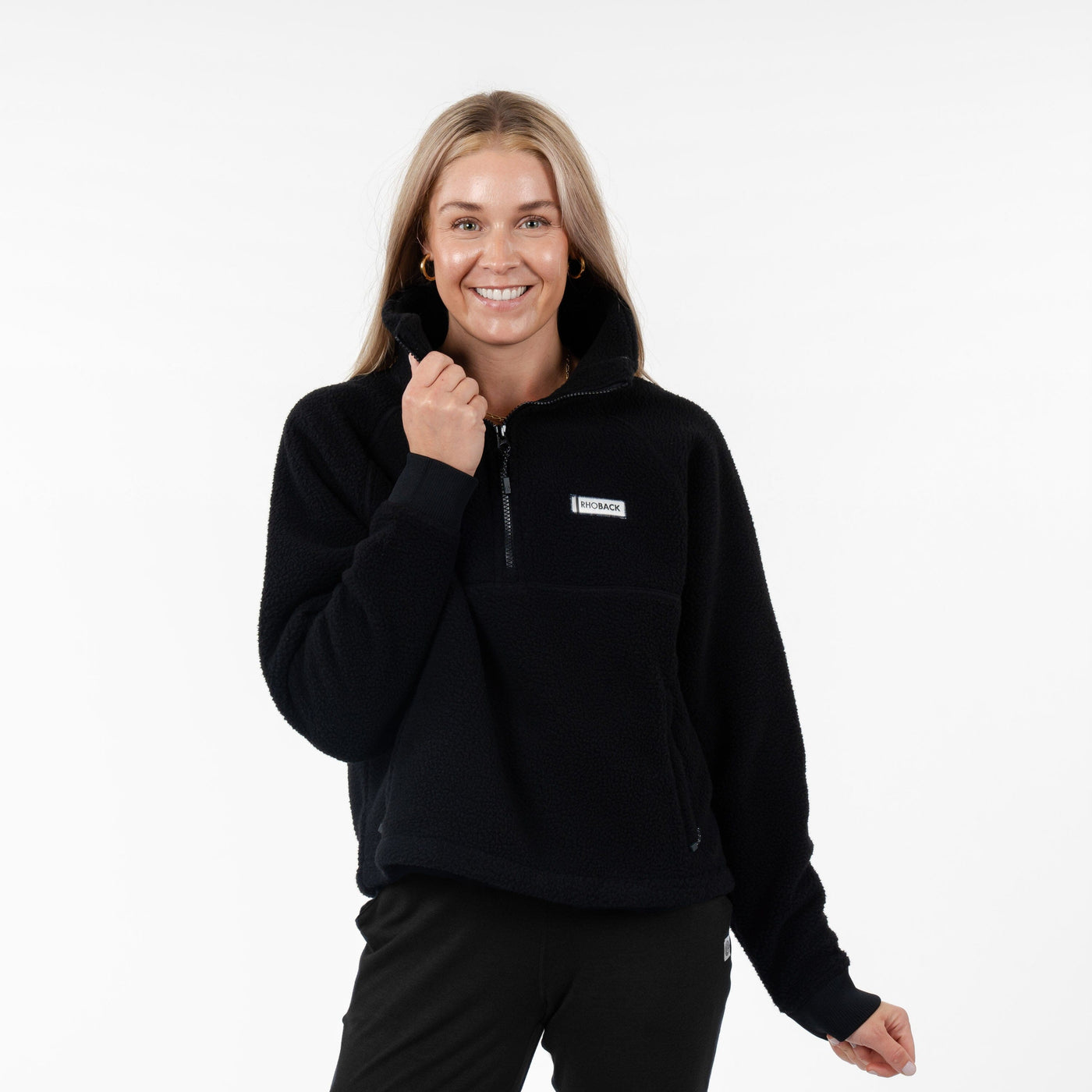 Rivanna Fleece Pullover | Solid - Midnight Black