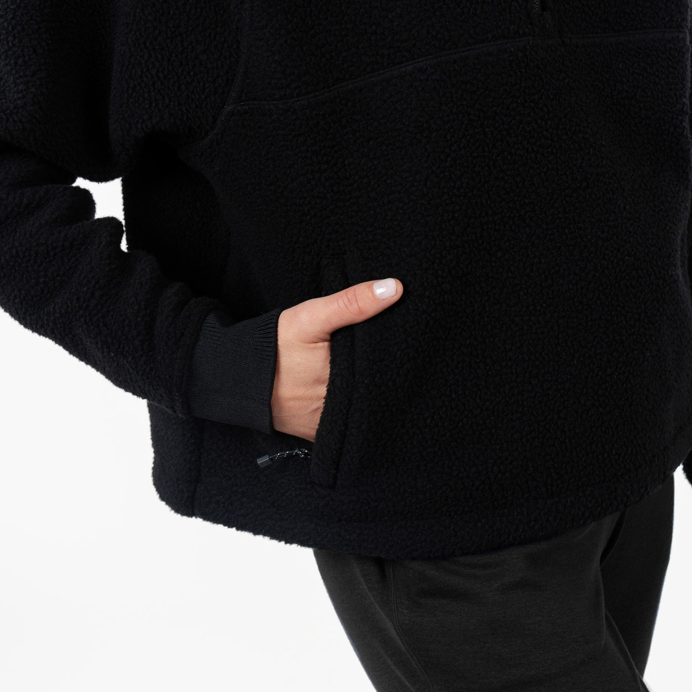 Rivanna Fleece Pullover | Solid - Midnight Black