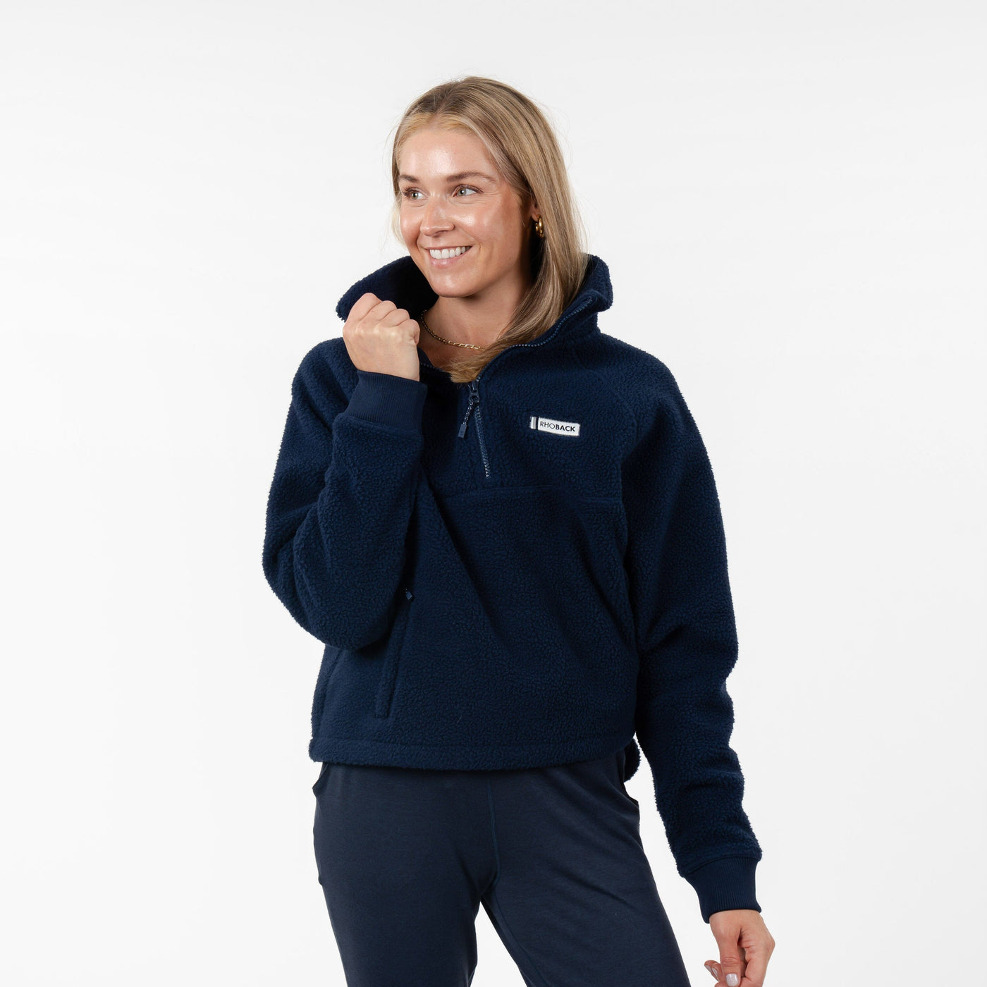 Rivanna Fleece Pullover | Solid - Fleet Navy