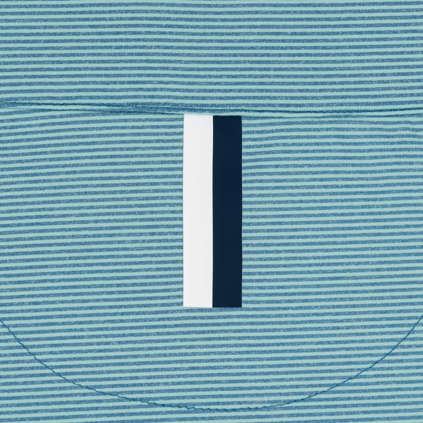 Riva Heather Stripe Performance Q-Zip | The Riva Heather Stripe - Antigua Green/Cadet Blue