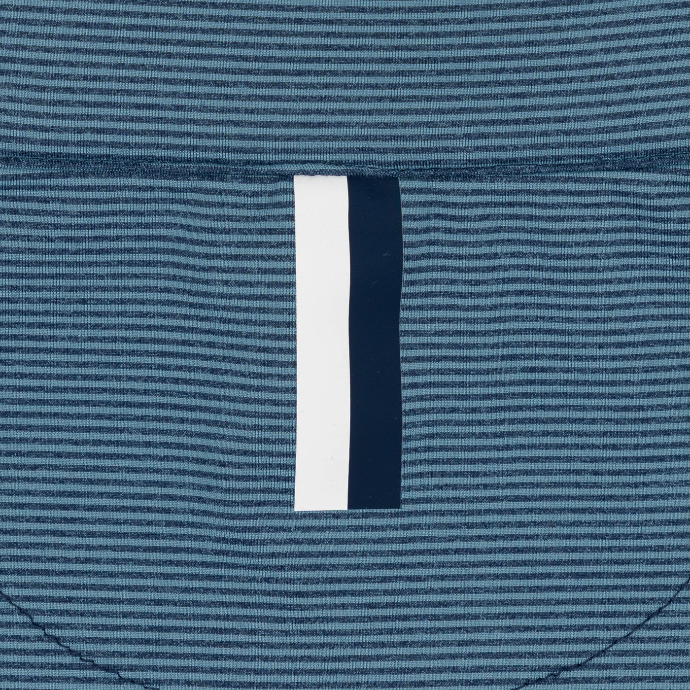 Riva Heather Stripe Performance Q-Zip | The Riva Heather Stripe - Cadet Blue/Fleet Navy