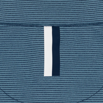 Riva Heather Stripe Performance Q-Zip | The Riva Heather Stripe - Cadet Blue/Fleet Navy