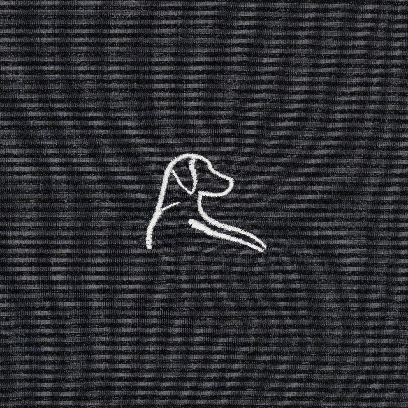 Riva Heather Stripe Performance Q-Zip | The Riva Heather Stripe - Charcoal Grey/Midnight Black