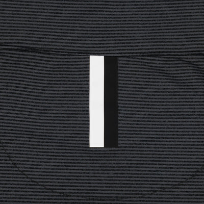 Riva Heather Stripe Performance Q-Zip | The Riva Heather Stripe - Charcoal Grey/Midnight Black