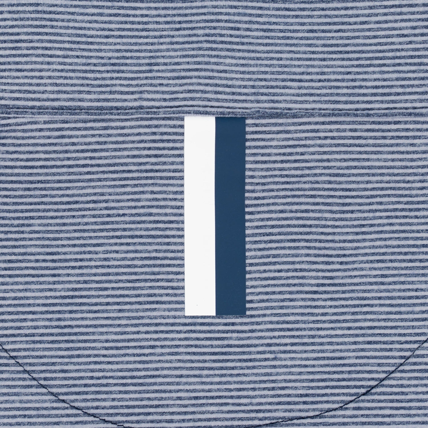 Riva Heather Stripe Performance Q-Zip | The Riva Heather Stripe - Fleet Navy/White