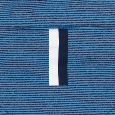 Riva Heather Stripe Performance Q-Zip | The Riva Heather Stripe - Highcountry Blue/Fleet Navy
