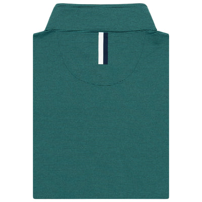 Riva Heather Stripe Performance Q-Zip | The Riva Heather Stripe - Leaf Green/Ponderosa Green