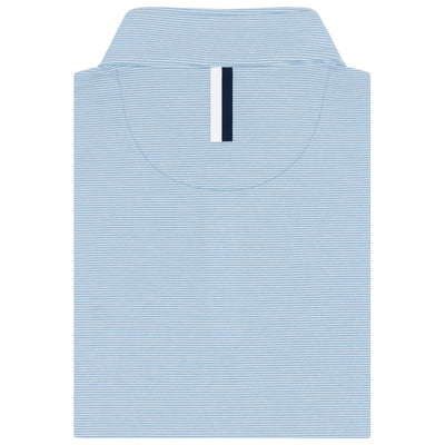 Riva Heather Stripe Performance Q-Zip | The Riva Heather Stripe - Pure Blue/Glacier Blue