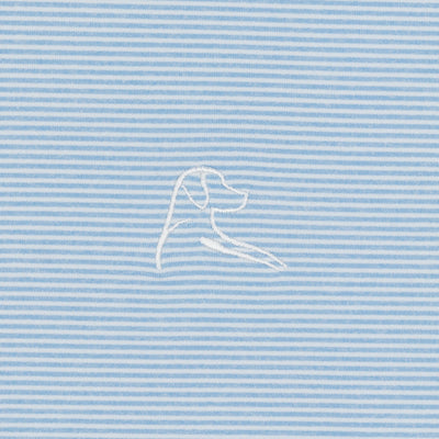 Riva Heather Stripe Performance Q-Zip | The Riva Heather Stripe - Pure Blue/Glacier Blue