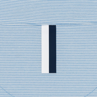 Riva Heather Stripe Performance Q-Zip | The Riva Heather Stripe - Pure Blue/Glacier Blue