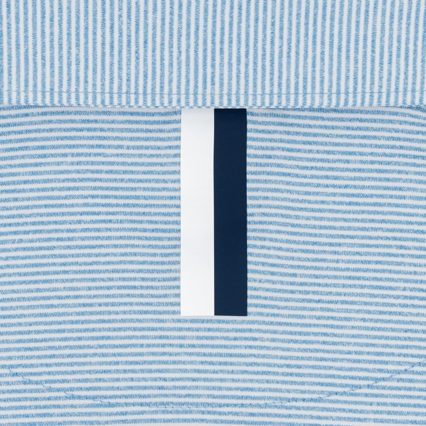The Whaler Heather Stripe | Long Sleeve Performance Polo | The Whaler Heather Stripe - Birdie Blue/White