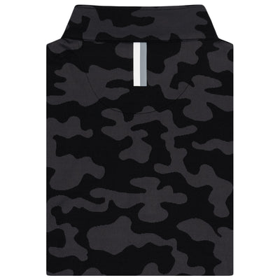 Ruck Camo Jacquard Performance Q-Zip | The Ruck Camo - Black/Black