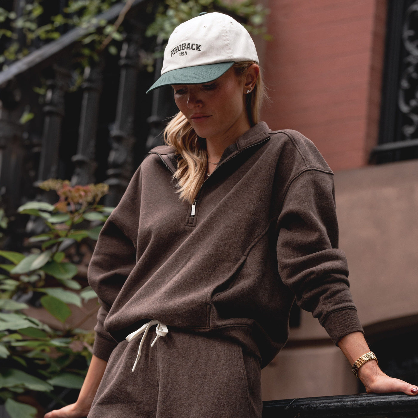 Serenity Half-Zip | Heather - Cocoa