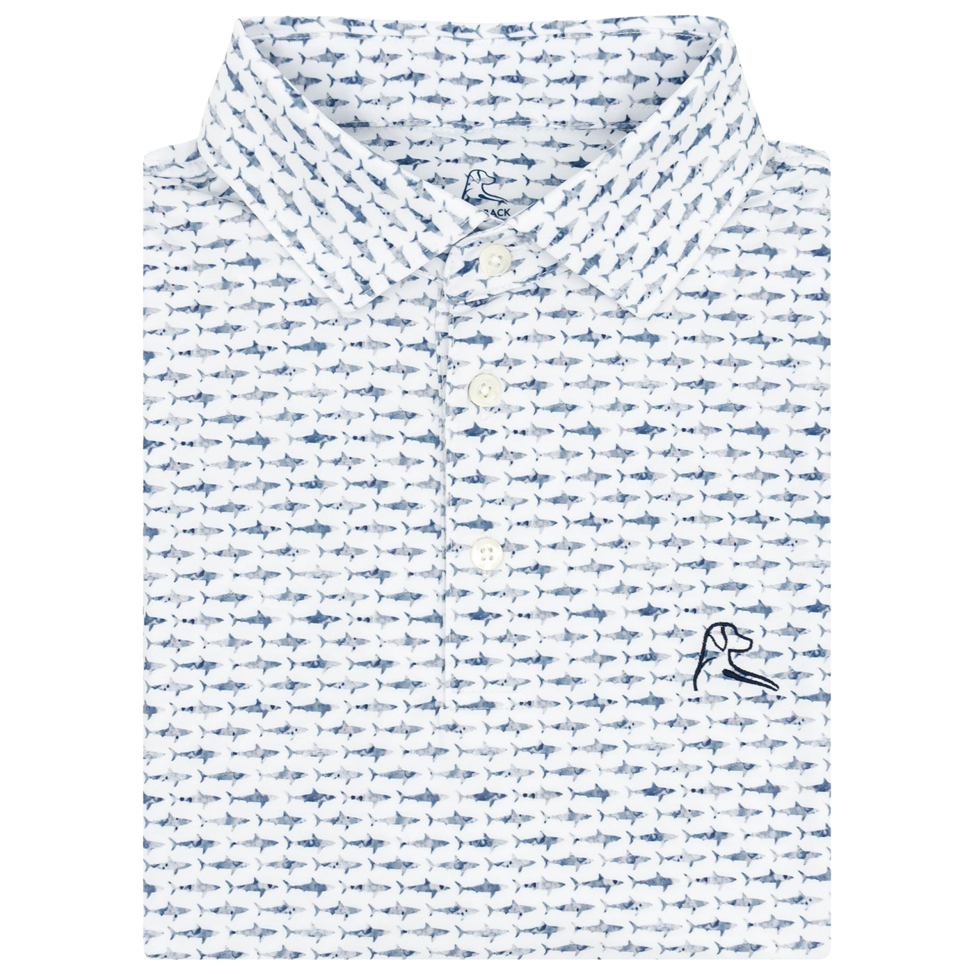 The Shark | Performance Polo | The Shark - White