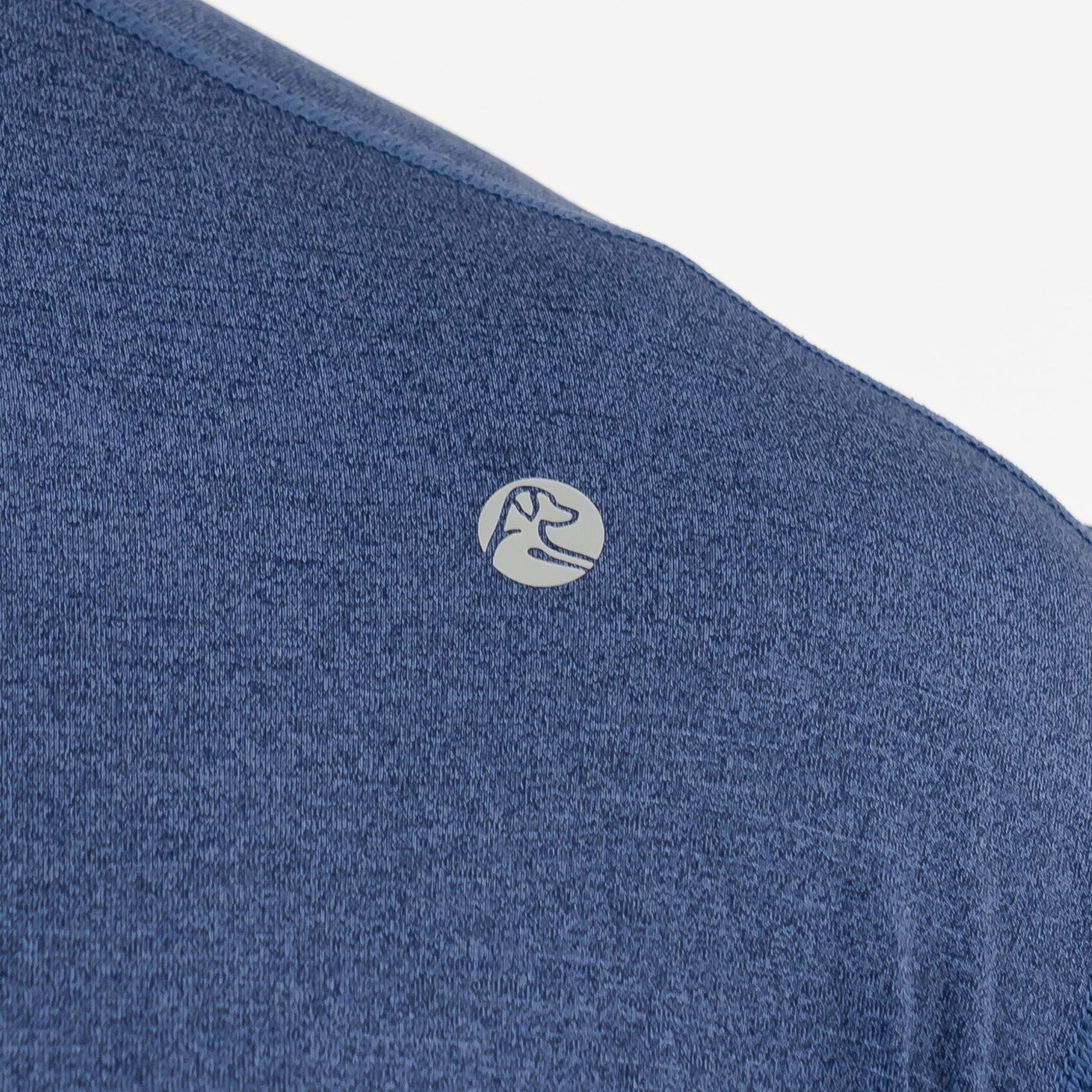 Blitz Tech Long Sleeve Tee | Heather - Deep Navy/Short Stop Blue