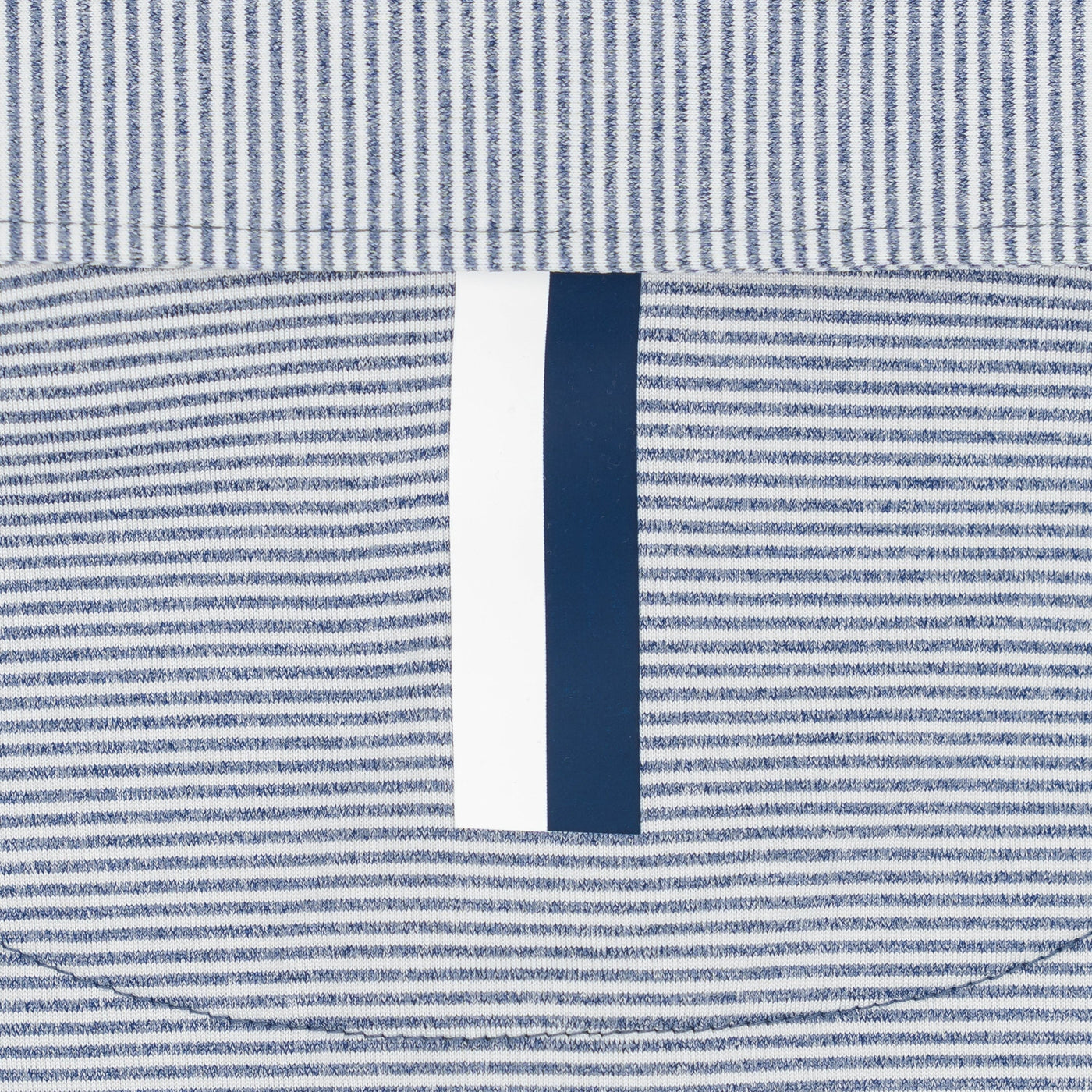 The Whaler Heather Stripe | Performance Polo | The Whaler Heather Stripe - Fleet Navy/White