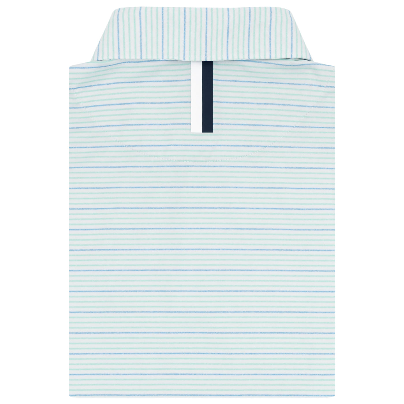 The Skimmer Heather Stripe | Performance Polo | The Skimmer Heather Stripe - White/Mint Green/Maritime Blue