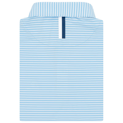 The Birdie Stripe | Performance Polo | The Birdie Stripe - Pure Blue/White