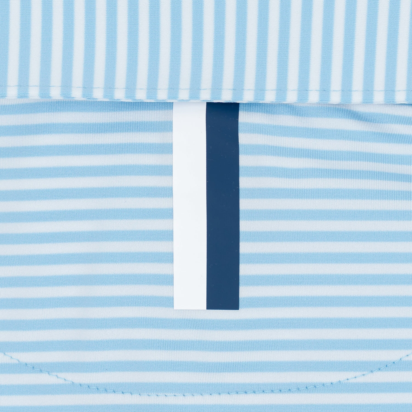 The Birdie Stripe | Performance Polo | The Birdie Stripe - Pure Blue/White