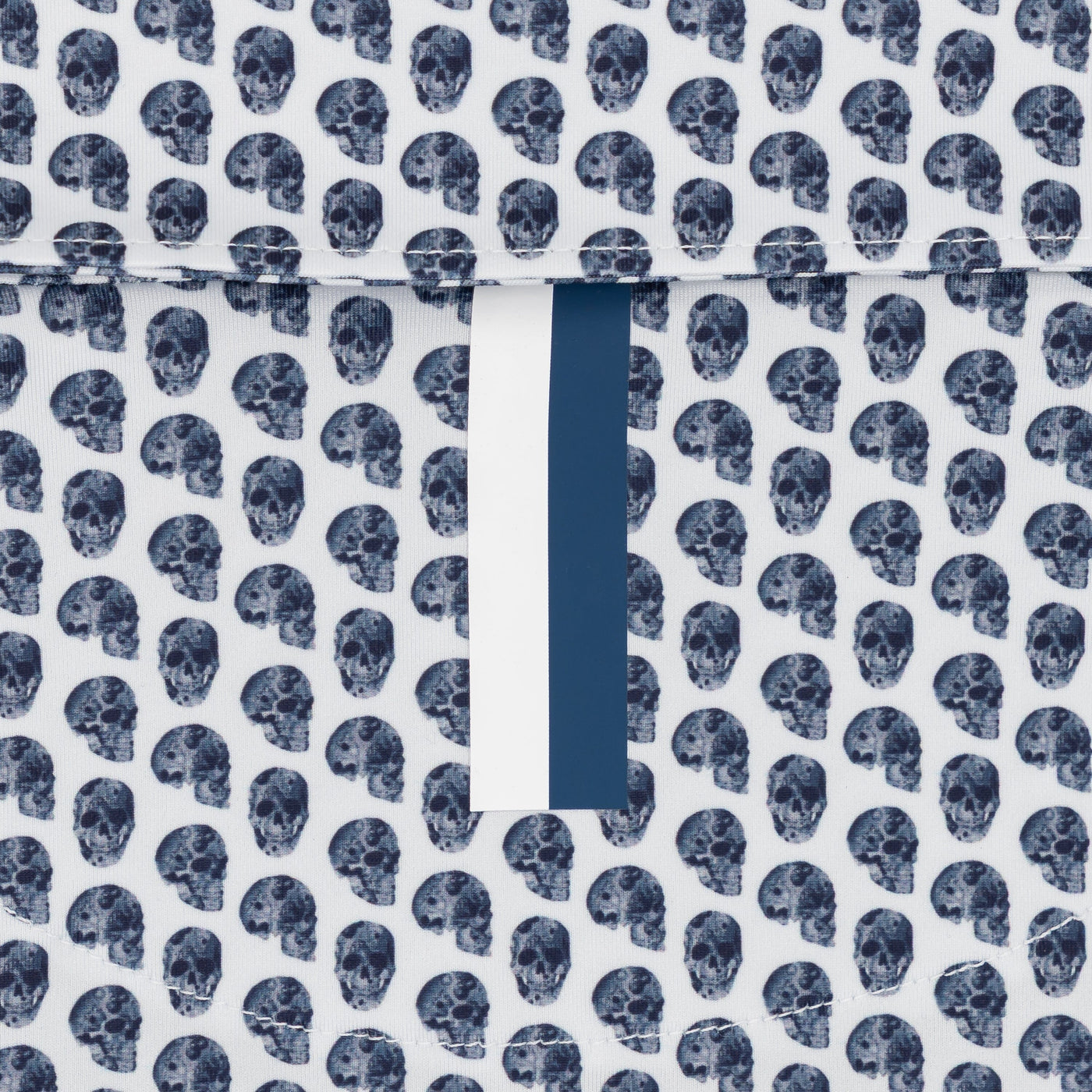 The Skully | Performance Polo | The Skully - White/Admiral Navy