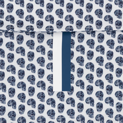The Skully | Performance Polo | The Skully - White/Admiral Navy