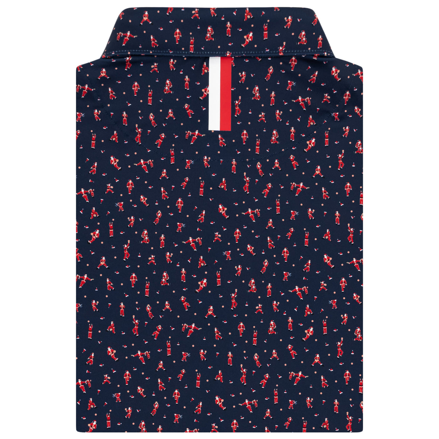 The Slammin Santa | Performance Polo | The Slammin Santa - Fleet Navy/Classic Red