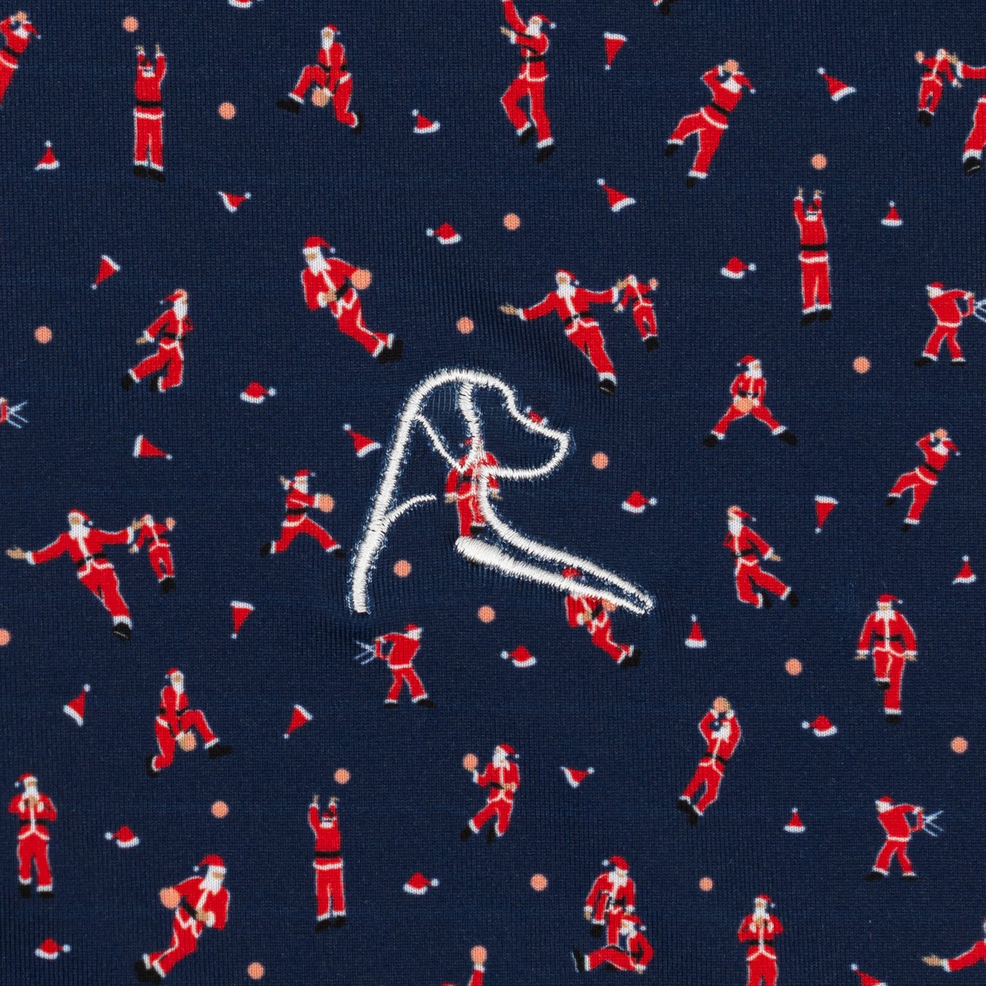 The Slammin Santa | Performance Polo | The Slammin Santa - Fleet Navy/Classic Red