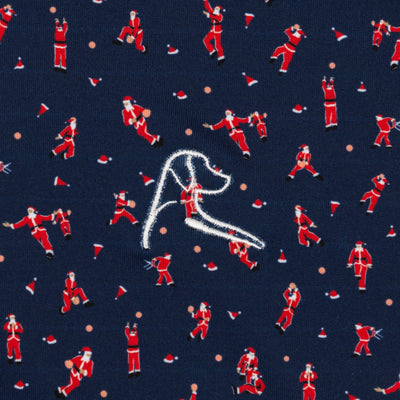 The Slammin Santa | Performance Polo | The Slammin Santa - Fleet Navy/Classic Red