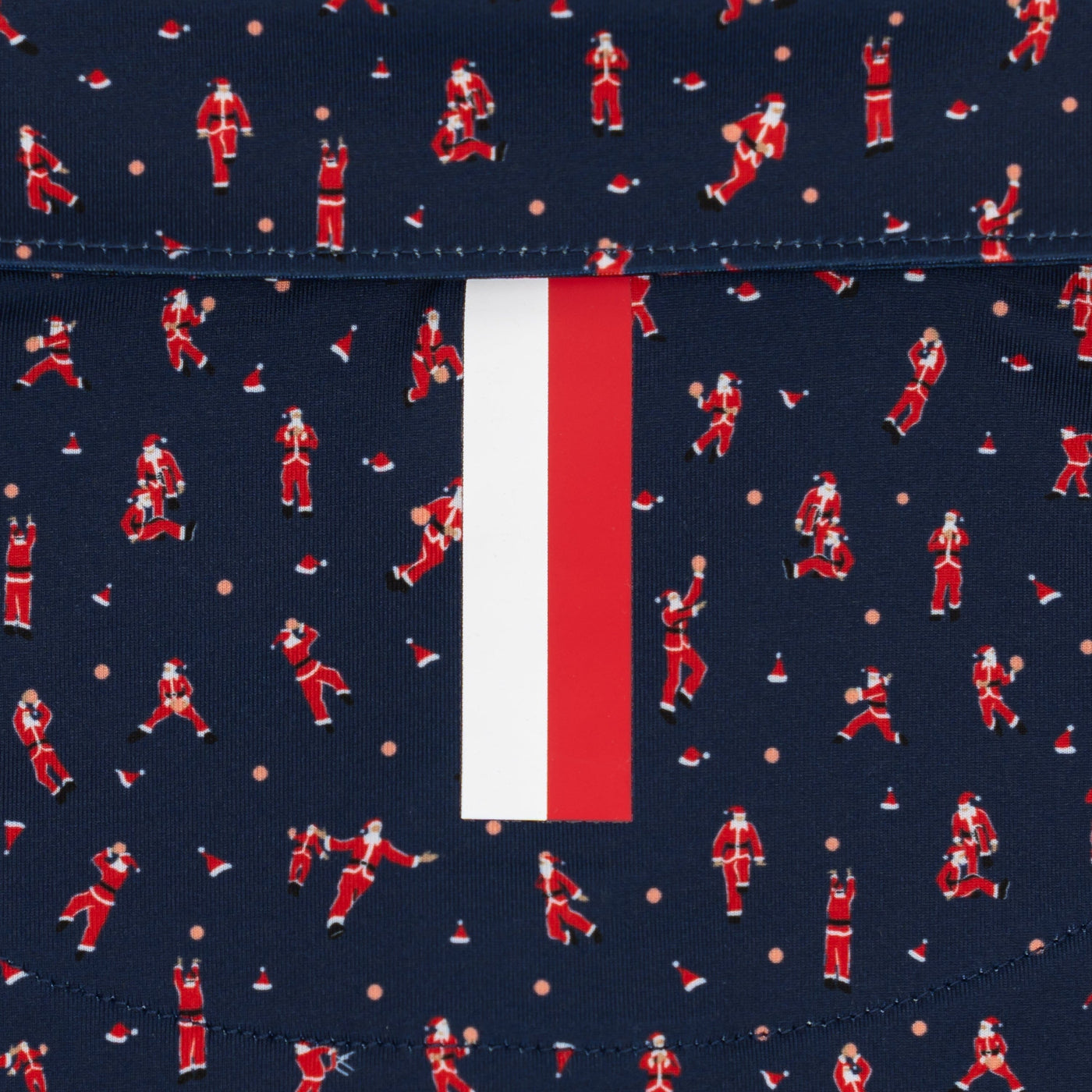 The Slammin Santa | Performance Polo | The Slammin Santa - Fleet Navy/Classic Red