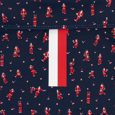 The Slammin Santa | Performance Polo | The Slammin Santa - Fleet Navy/Classic Red