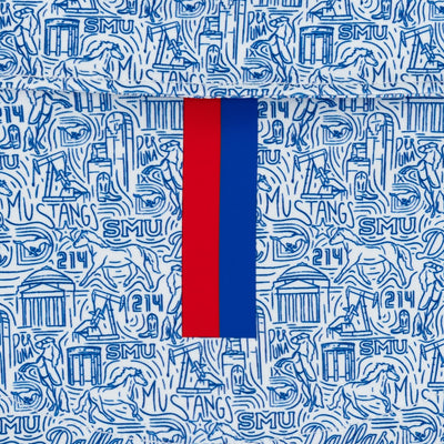 The SMU Boulevard™ | Collegiate Polo | The SMU Boulevard™ - White/Ocean Blue