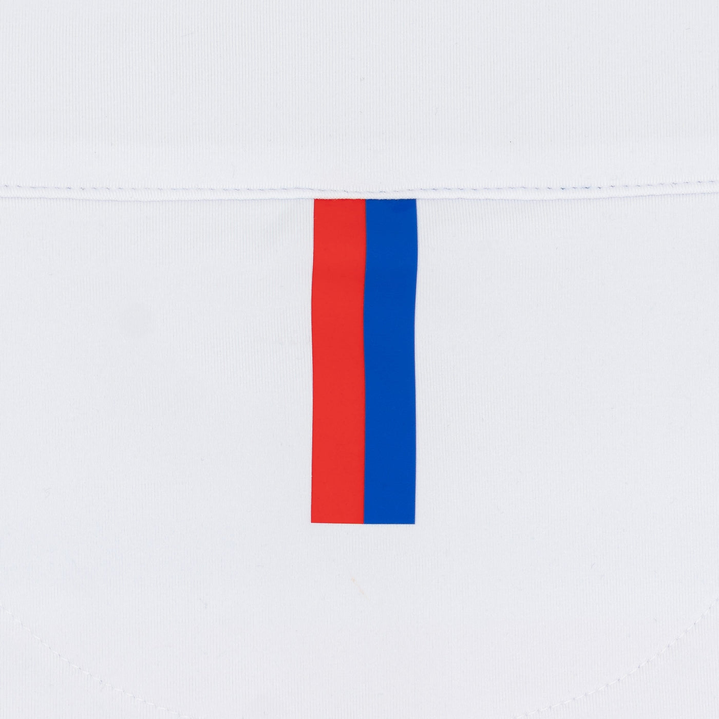 SMU Helmet Stripe Collegiate Q-Zip | The SMU Helmet Stripe - White/Ocean Blue