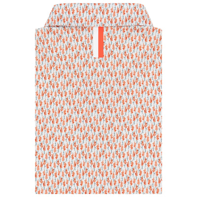 The Snapdragon | Performance Polo | The Snapdragon - White/Fire Orange