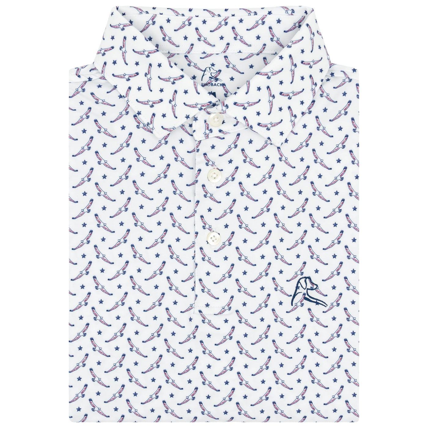 The Bald Eagle | Performance Polo | The Bald Eagle - White - USA
