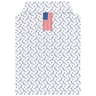 The Bald Eagle | Performance Polo | The Bald Eagle - White - USA